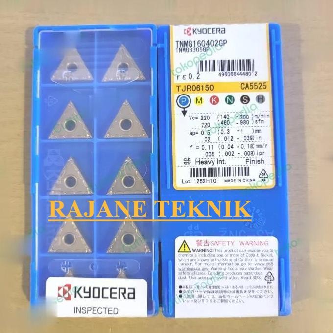 Promo INSERT TNMG 160402 KYOCERA ORIGINAL TNMG 160402 INSERT BUBUT TNMG 16 COD