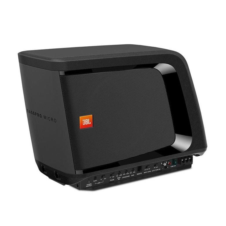 JBL BassPro Micro 8-inch Slim Subwoofer Aktif Active Built In Power Audio Mobil