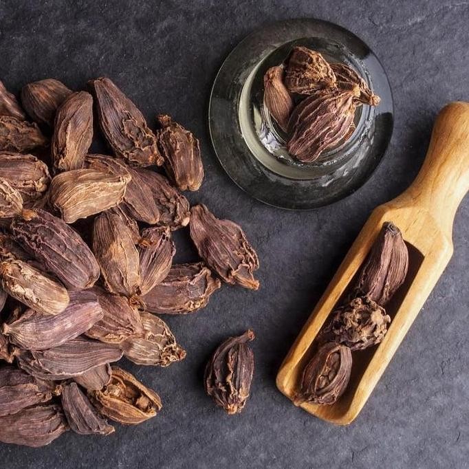 

~^~^~^] Cao guo Amomum tsaoko 250gr / Chinese Black Cardamom/ Kapulaga Hitam