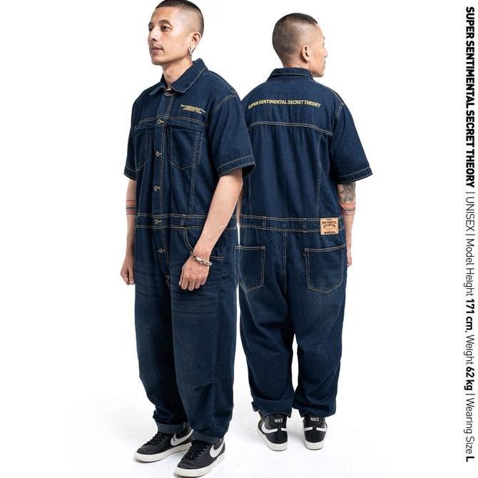 Terlaris Jumpsuit Wearpack Ssst Coverall Shortsleeve Denim Indigo Ready Stok