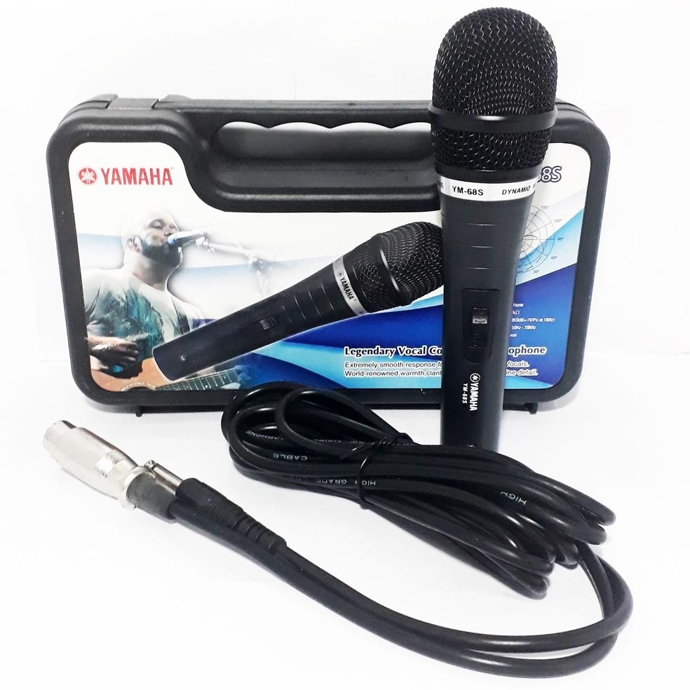 Or42 er-87 Yamaha Microphone Karaoke YM-68S Mic Kabel Suara Mantap Original Sale