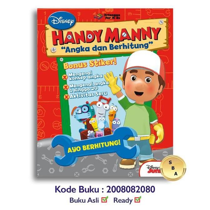 Tersedia Buku Handy Manny Belajar Angka Dan Berhitung Disney Enterprise