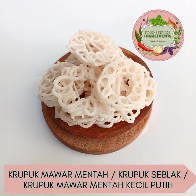 

```````] Krupuk mawar mentah 250gr / krupuk seblak / krupuk mawar mentah kecil putih