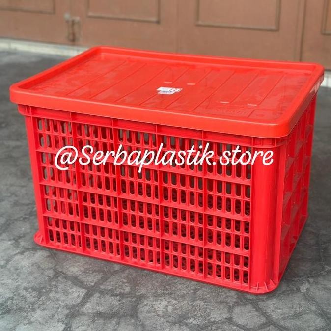 Terlaris Kontainer Container Box Tutup Industri / Keranjang Kontainer Pabrik / Krat Plastik Hnt / Kr