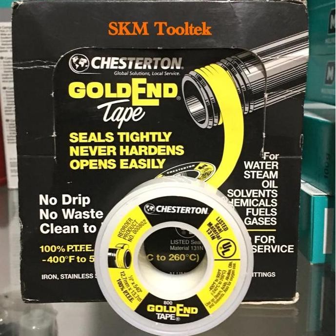 

Chesterton Gold End Tape 12,7mmx13,7m (1/2"x540") 100% PTFE