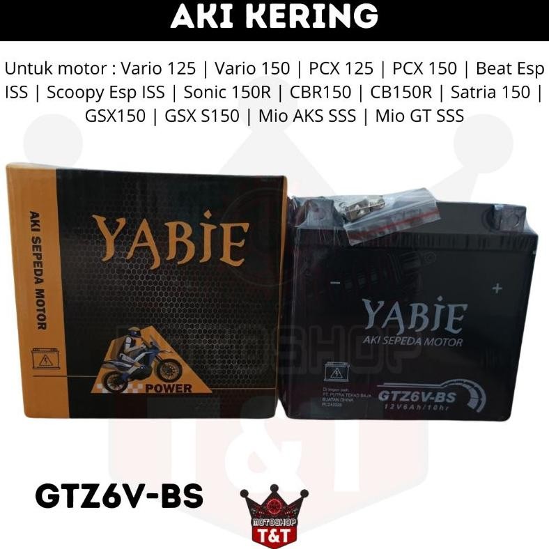 &$** Aki Kering GS Astra |Accu GTZ-5S | GTZ-6V | Aki Motor Honda Beat Vario Scoopy Mio GS astra hj-7