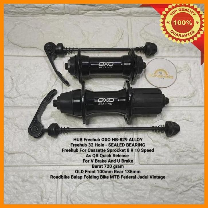 [LSS] HUB FREEHUB 32H OXO HB-829 SPROCKET 8 9 10 SPEED BEARING V DAN U BRAKE