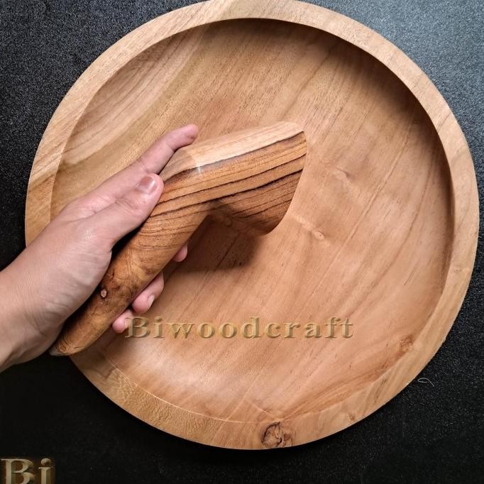 

Biwood 1 Set Cobek Ulekan Kayu Jati 30cm BS09