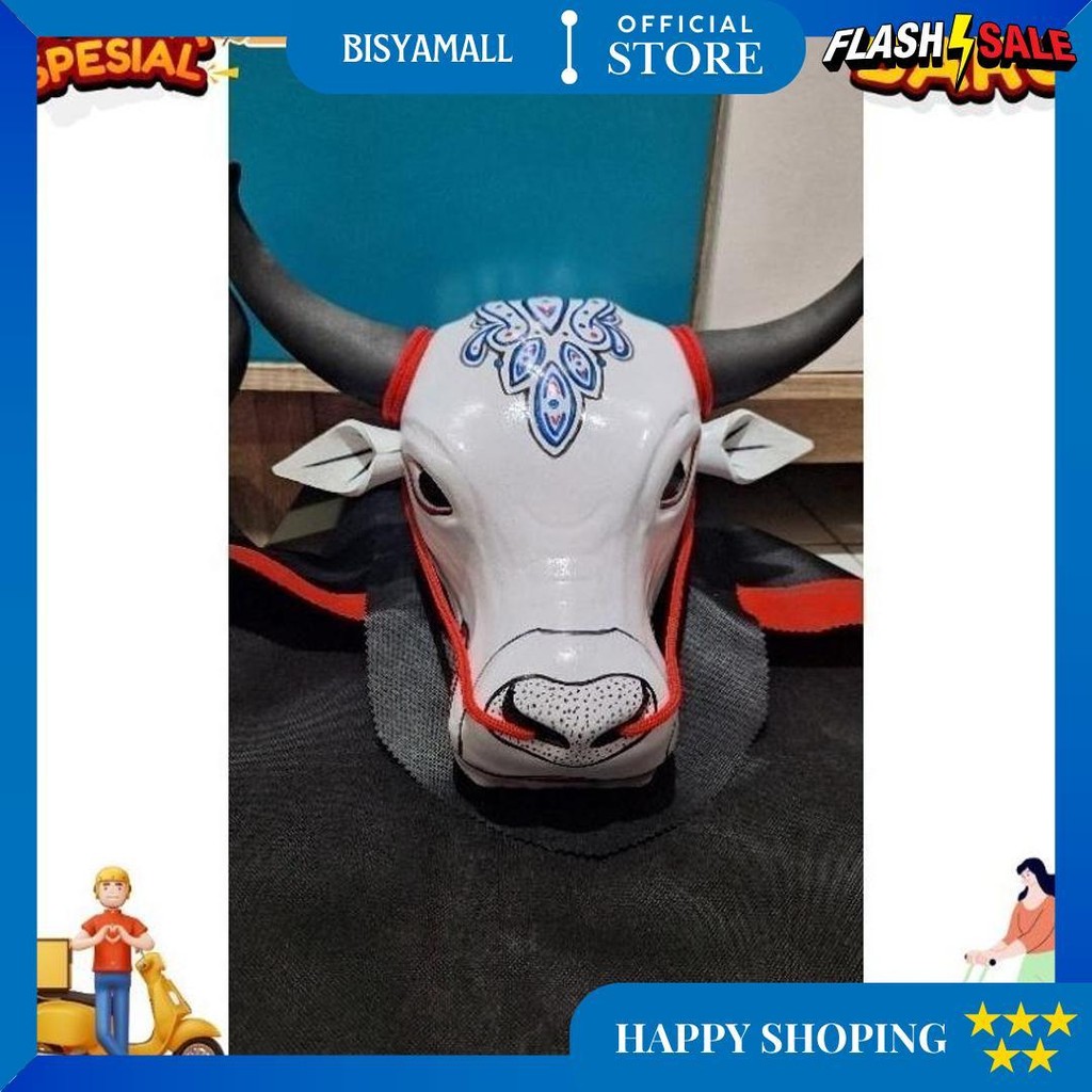 Siap Kirim Mainan Bantengan Mberot Putih /Mainan Anak Anak Bantengan Bantengan Mberot Krs