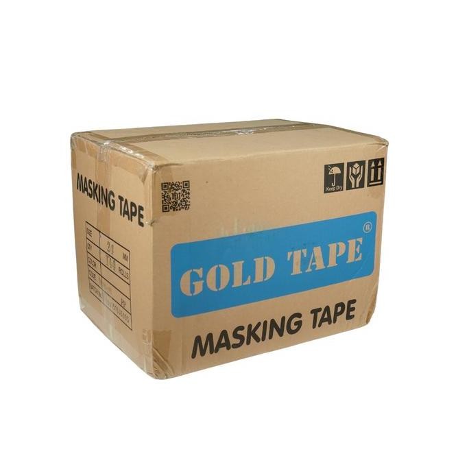 

Lakban Kertas Goldtape Masking Tape Core Biru 1 inch 24mm, 2 inch 48mm x 12 Yard - Dus