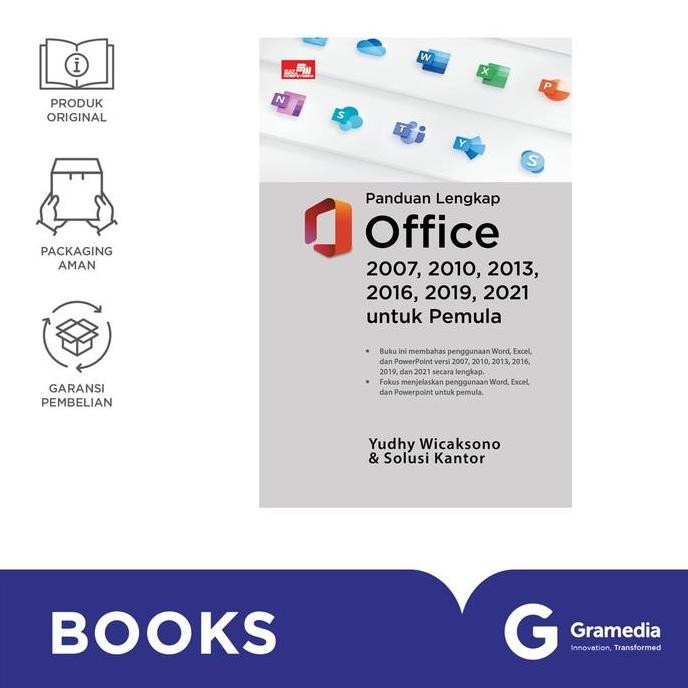 promo buku panduan lengkap office 2007, 2010, 2013, 2016, 2019, 2021 untuk pemula