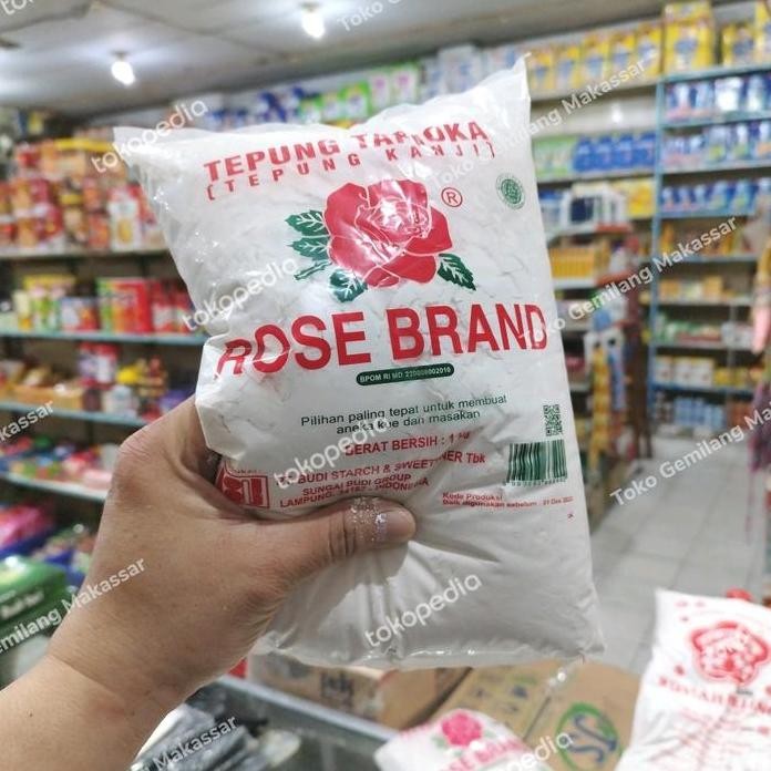 

Terlaris Tepung Tapioka Kanji Rose Brand 1 Kg