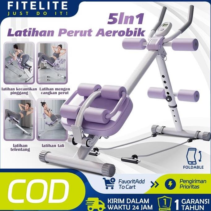 Kebugaran Perut Peredam/alat gym rumahan fitness/Alat Olahraga Fitness Gym Abdominal Latihan Perut/o
