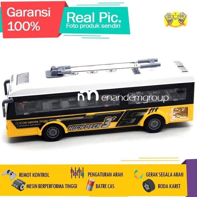 Spesial Mainan Mobil Remot Kontrol Rc Bus Listrik Lrt Telolet Basuri Buka Pintu Batre Cas Control Re