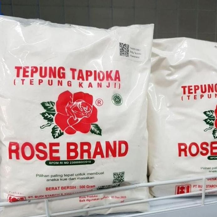 

Terlaris Rosebrand Tepung Tapioka / Tepung Kanji 500Gr