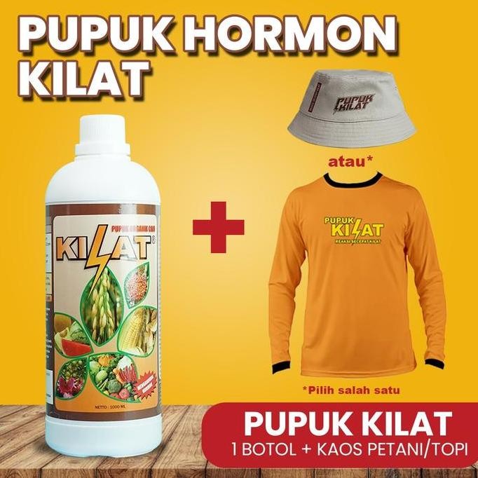 

Terlaris Pupuk Hormon Kilat Organik 1 Liter + Kaos Petani / Topi Untuk Segala Jenis Tanaman