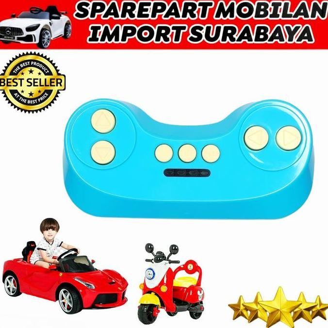 Miliki Remot Biru Pmb Mobil Mobilan Mainan Aki Anak 12 Volt Gearbox Baterai