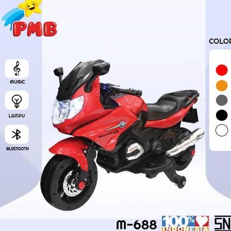 Miliki Mainan Motor Aki Anak/ Motor Aki Sport / Sepeda Motor Aki 688