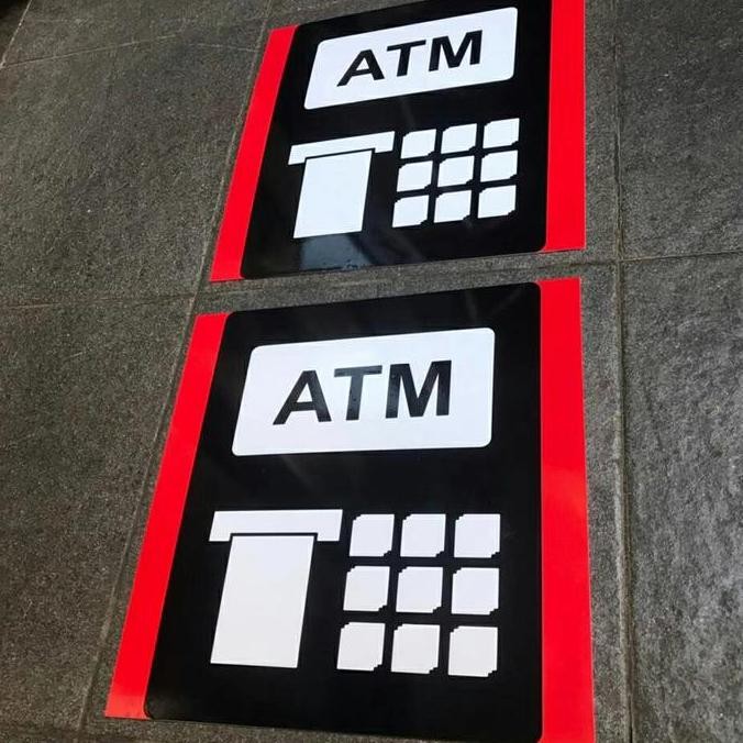

BEBAS ONGKIR - Sign ATM Acrylic Tanda Uang Akrilik