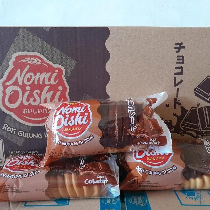 

OISHI Roti Gulung 1 Dus (Nomi Oishi) isi 60 pcs dari produksi Camilan