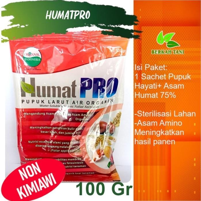 

Terlaris Pupuk Organik Humatpro 100 Gram Non Kimia 100% Ori
