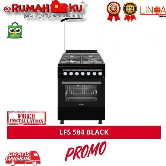 Freestanding Cooker Linea By Teka LFS 584 Black - Kompor Gas dengan Oven