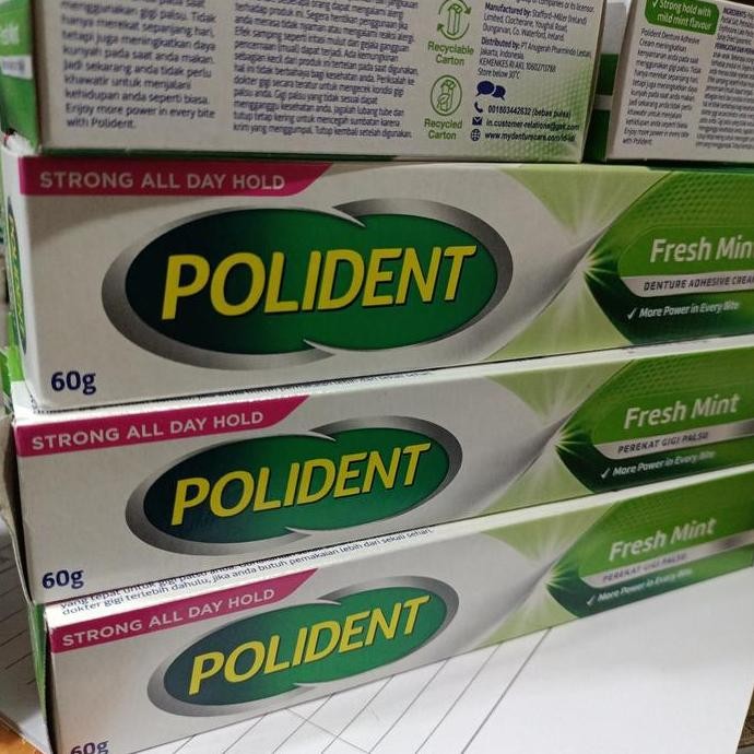 polident 60gr fresh mint lem gigi