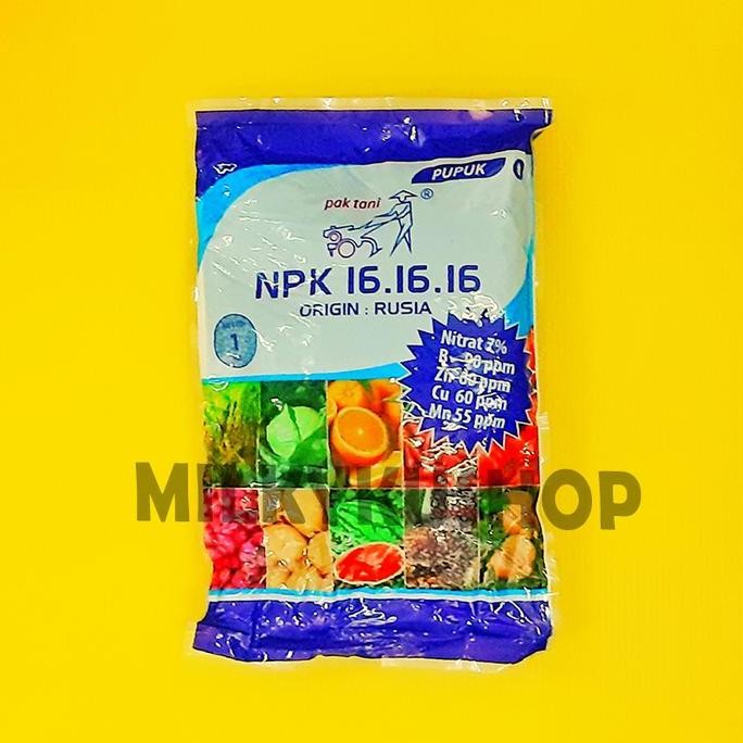 

Terlaris Pupuk Pak Tani Npk 16 16 16 Biru Origin Rusia Kemasan Pabrik 1 Kg Tanaman