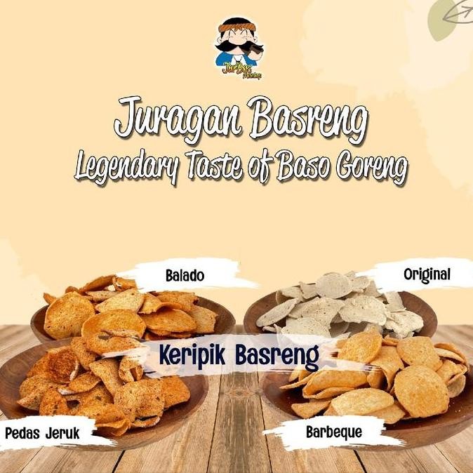 

Keripik basreng 250 gram (baso goreng) Pedas Food Snacks