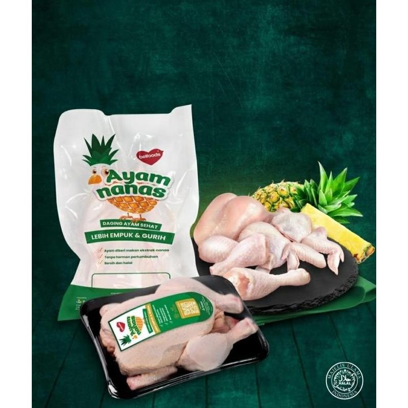 

BELFOODS AYAM NANAS 950GR POTONG 9 LOW FAT CHICKEN HALAL