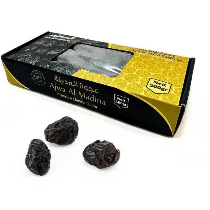 

Kurma Ajwa Organik Premium 500gr Elshanum Castle Farms - Kurma Elshanum Food Snack