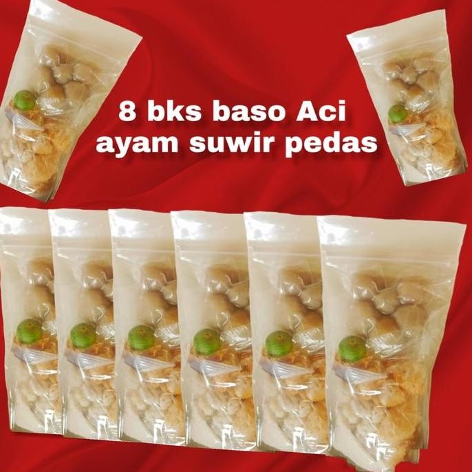 

BASO ACI AYAM SUWIR PEDAS 8 BKS Makanan Instan