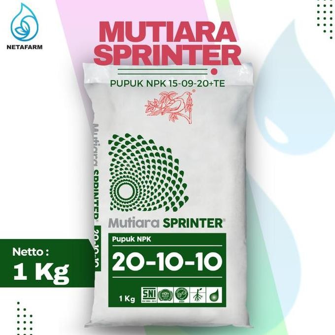 

Terlaris Pupuk Meroke - Mutiara Sprinter Npk 20-10-10 Original Packing 1Kg