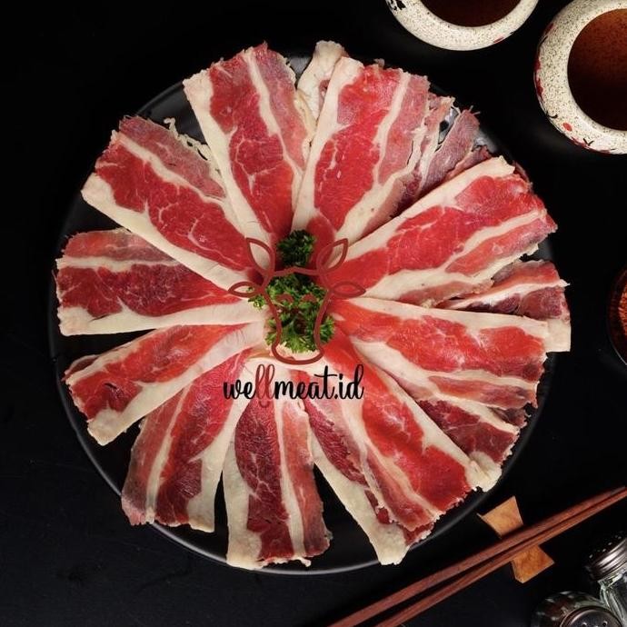 

READY STOCK Daging Sapi US Slice Beef Shortplate Yoshinoya Shabu Murah