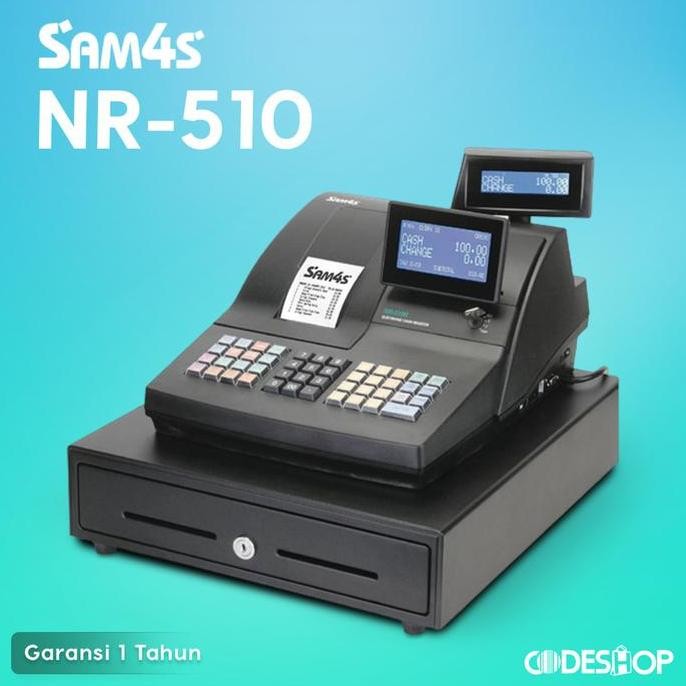 

HARGA DISC - Cash Register SAM4S NR-510 NR510 NR 510 Mesin Kasir Gratis Kertas