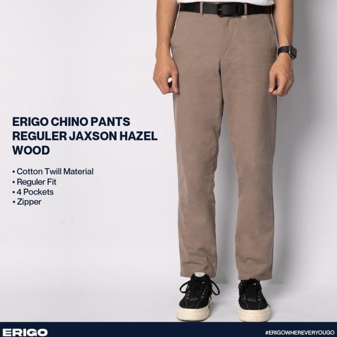 Celana Unisex Erigo Chino Pants Reguler Jaxson Hazel Wood