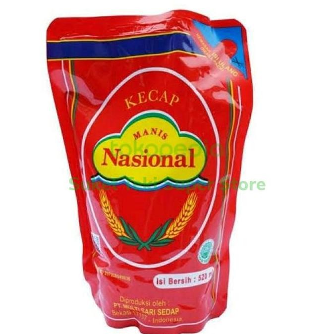 

Kecap Manis Nasional 520ml Refill Pouch GROSIR