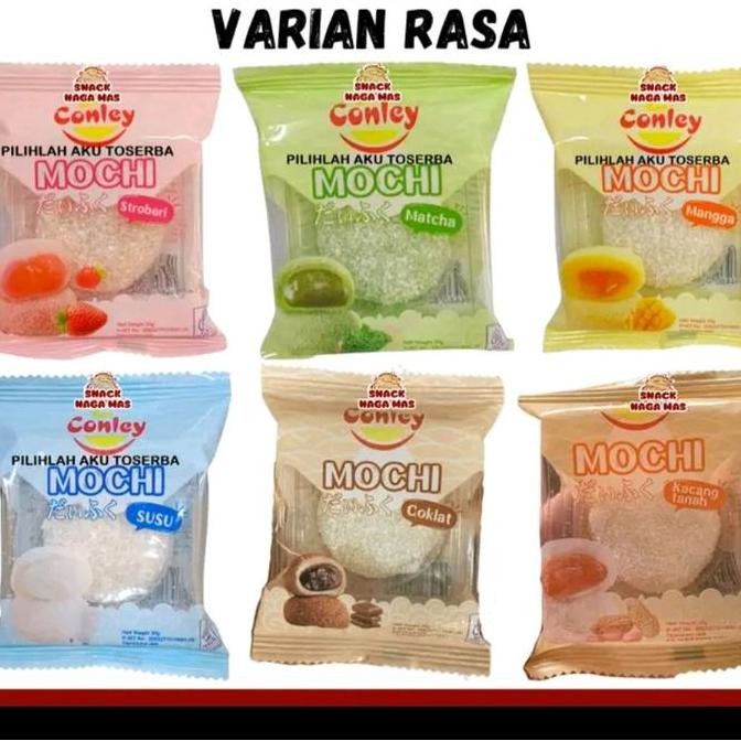 

( PROMO HARGA ) MOCHI CONDLEY 16 PCS (FAMILLY PAC) MIX VARIAN RASA SUPER COKLAT BPOM HALAL Cemilan Food (6 RASA)