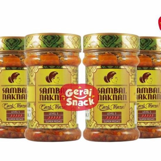 

Naknan Sambal Bawang Level 5 (Extra Pedas) Enak Tenan (140gr)