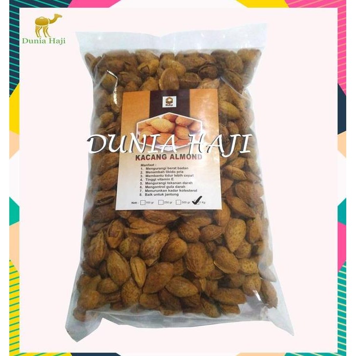 

Kacang Almond Roasted ( Kacang Panggang ) In shell USA /500gr Murah