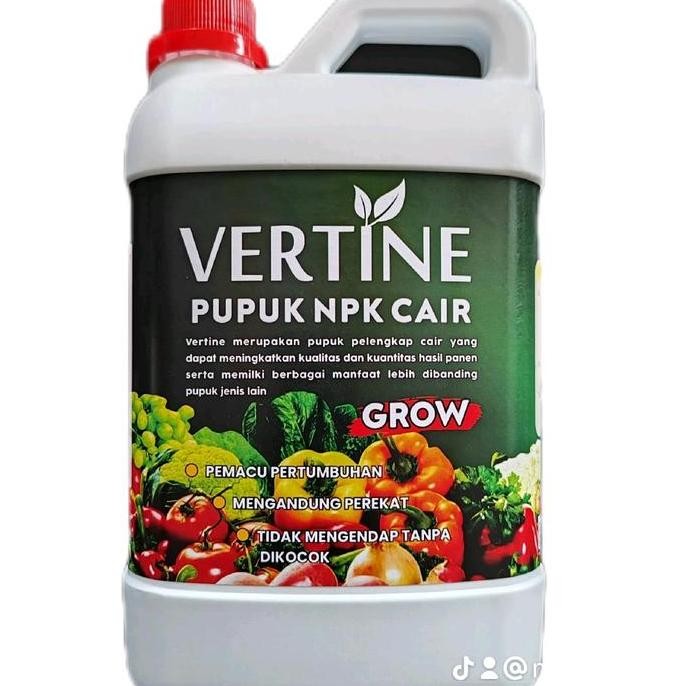

Terlaris Pupuk Npk Vertine Grow Kemasan 2 Liter Untuk Pertumbuhan Tanaman Fase Vegetatif Plus Zat Pengatur Tumbuh