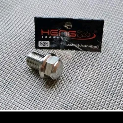 Promo Baut Pembuangan Oli Bawah/Tap oli Bawah Heng Original Thailand untuk Motor Beat, Scoopy, Vario