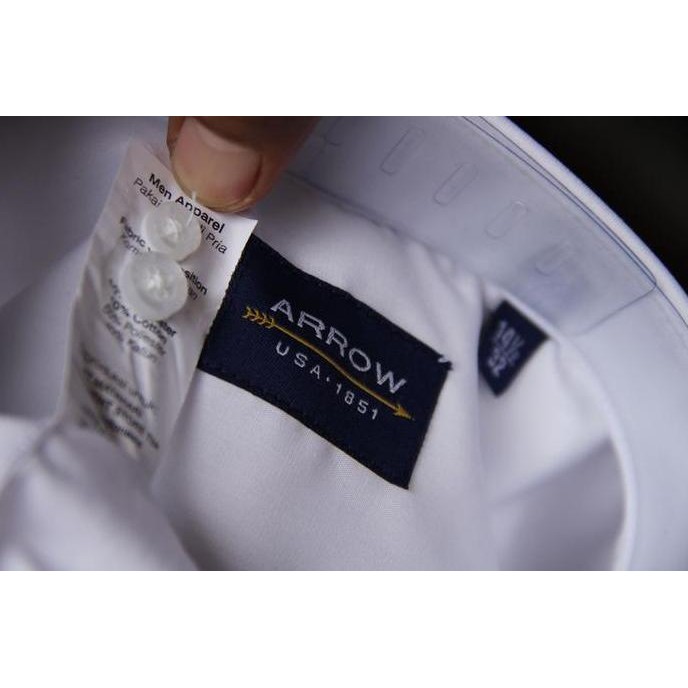 Kemeja Pria Lengan Panjang Arrow 03A Reguler Putih Polos