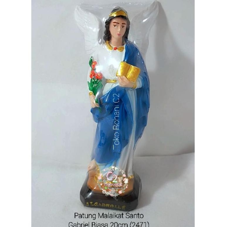 Iqr-914 Fx-76 Patung Malaikat Santo Gabriel 20Cm Biasa (2471) - Patung Malaikat Gabriel - Patung San