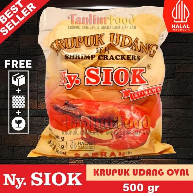 

Kerupuk / Krupuk Udang Oval Ny Siok 500gr - TanlimFood
