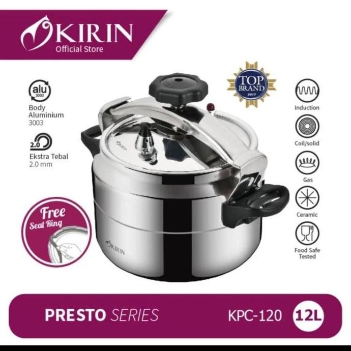 Diskon Kirin Panci Presto 12 Liter Asli