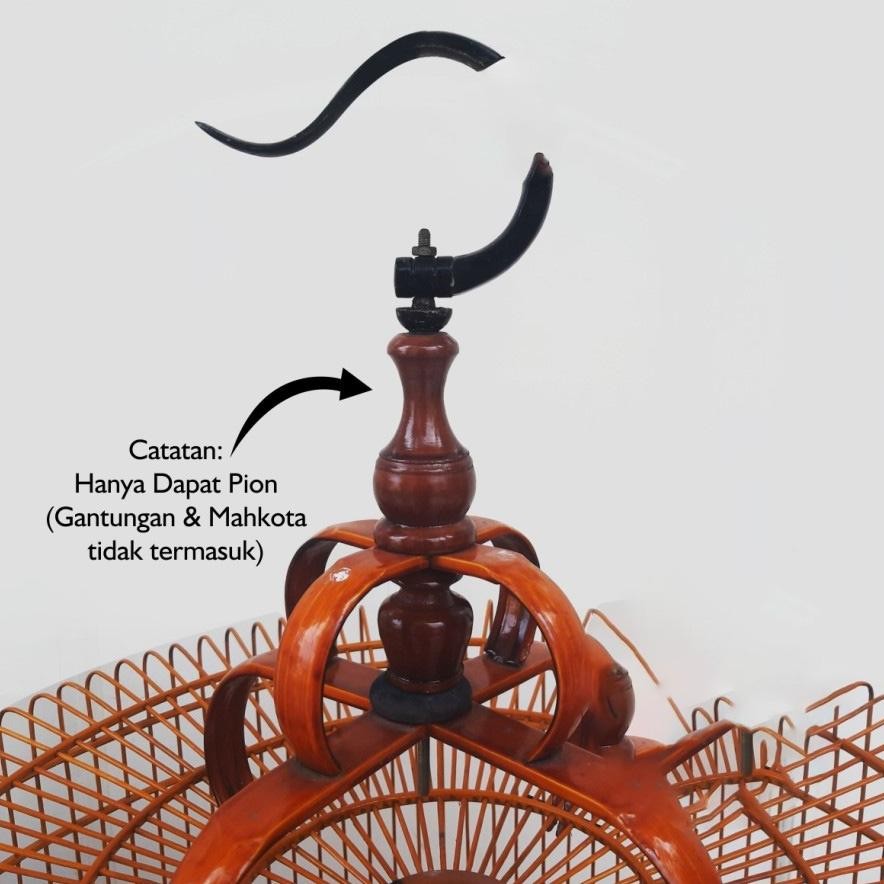 Ryu-56 Se-7 Pion Kandang Kotak Kacer Kenari Pleci Pcmi Model Diamon Ukuran 7Cm Dan 9Cm Kayu Jati Unt