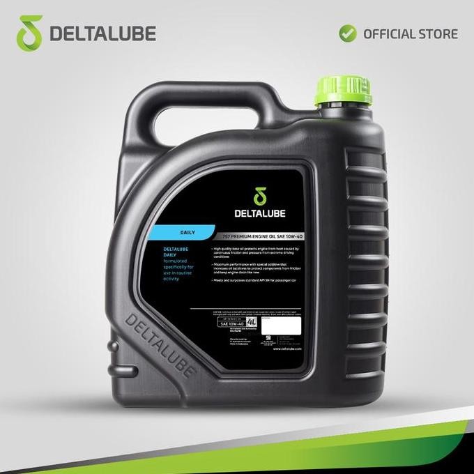 Deltalube Daily 757 Premium Sae 10W-40 Api Sn 4 Liter Terbaru