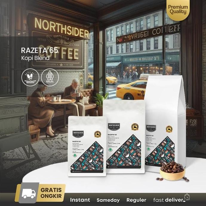 

Northsider Kopi arabika robusta Razeta'65 Espresso blend kopi susu