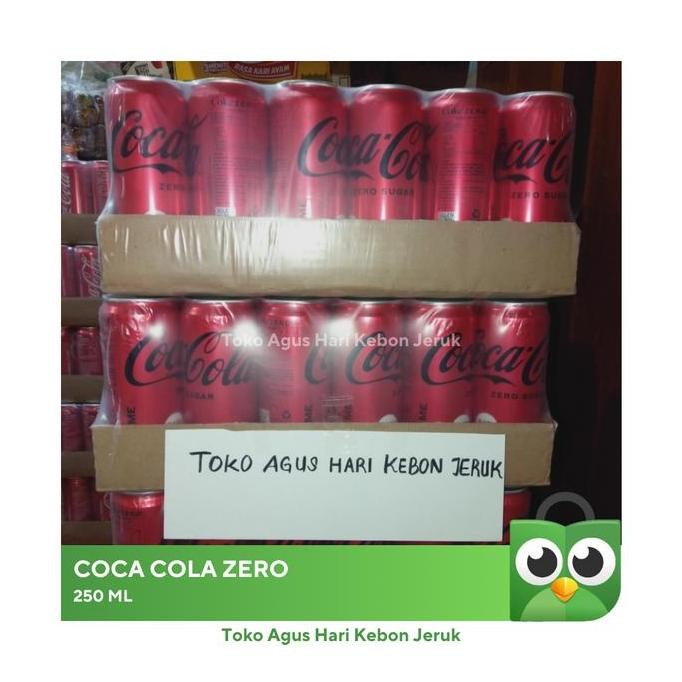 

COCA COLA ZERO kaleng 330ml